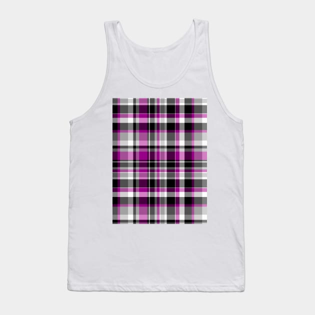 Ace Flag Madras Pattern Tank Top by Gedwolcraeft